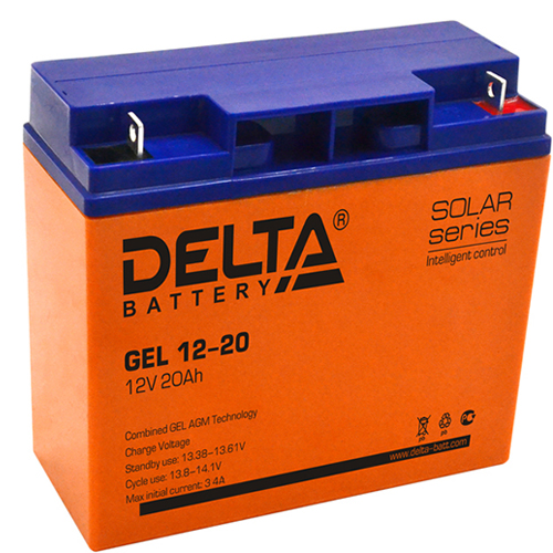 Delta GEL12-20 12V 20AH Battery