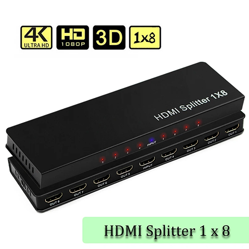 Bajeal HDMI 1in 8out 8Ports 2K Splitter