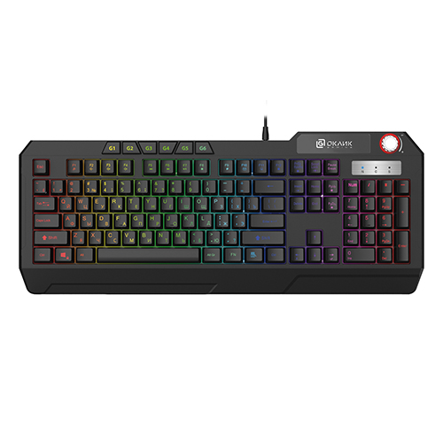 Оклик 715G USB Multimedia for gamer keyboard