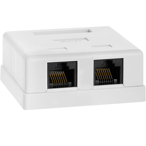 Bajeal Mount Box 2Port RJ45 Cat5e Unshielded