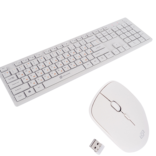 Oklick 240M Wireless White Combo