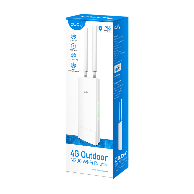 Cudy  LT400  4G LTE Indoor/outdoor  N300 Wi Fi Router
